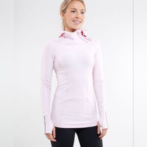 Lululemon Run Pastel Pink Back On Track Pullover